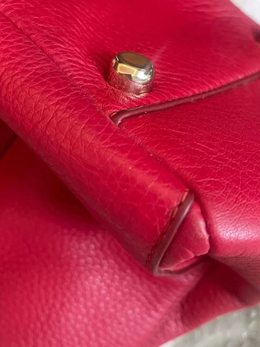 Coach Women's Red Leather Handbag - COACH